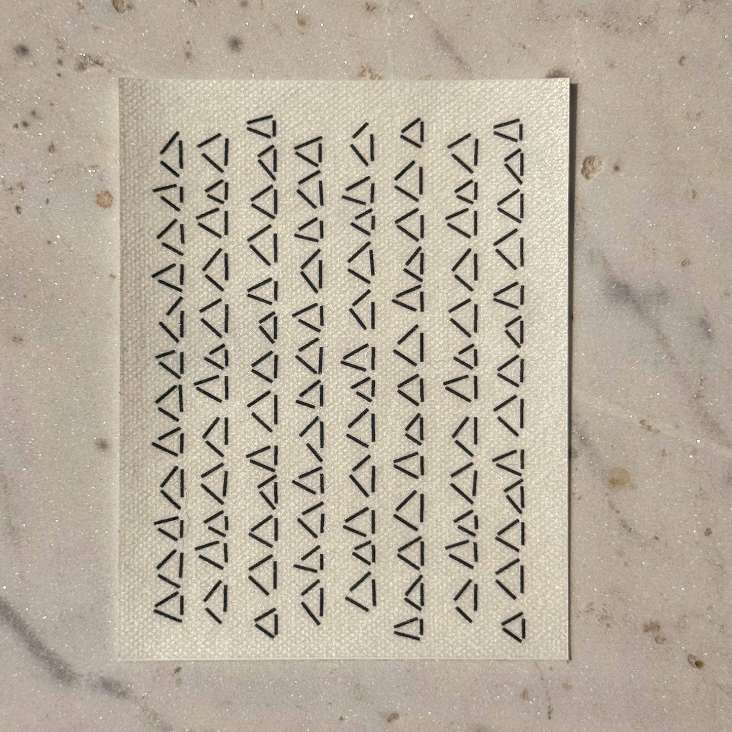 Sashiko and Visible Mending: Geometric Stripes - Minimal Mending + Embellishment Transfer( 4 looks) - 1 pack
