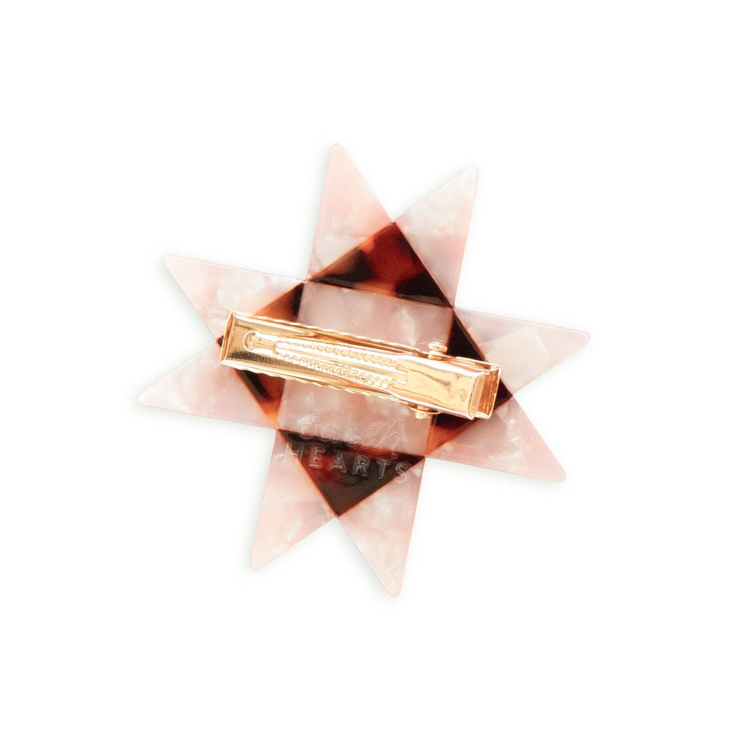 Hair Accessories: Sarah Hearts Sawtooth Star Hair Clip - Quilt Hair Accessories