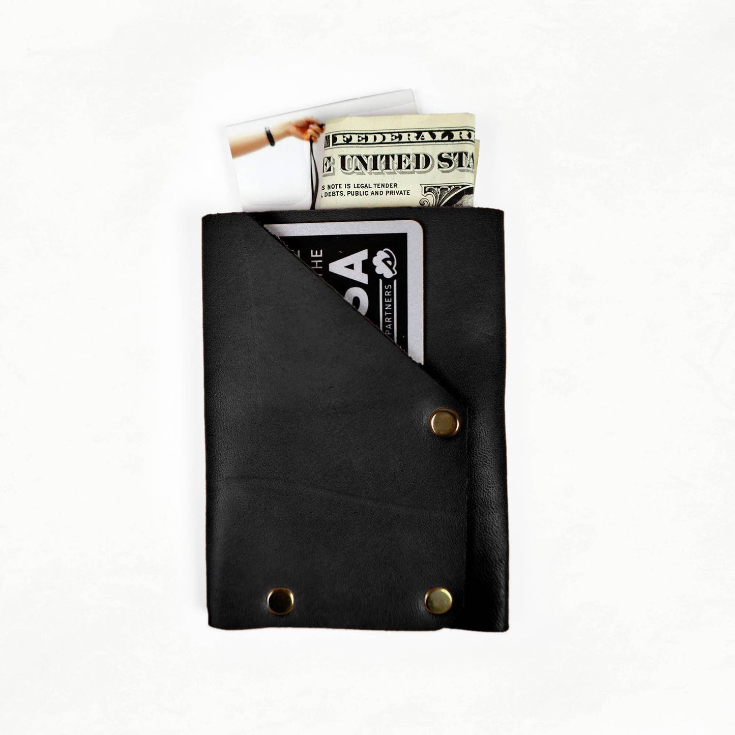 Sewing Kit: DIY Vegetable-Tanned Leather Card Holder Kit by Klum House : Tan - 1 pack