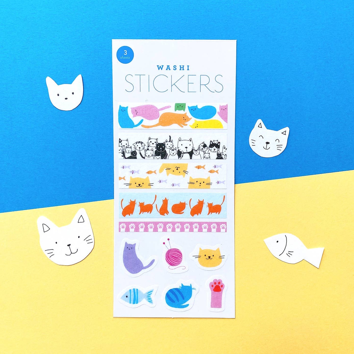 Stickers: Cats Washi Stickers-1 Pack