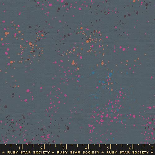 Moda Fabrics: Speckled Cotton Linen Ghostly Grey Canvas Ruby Star Society Woven 6.4 oz- by the Half Yard