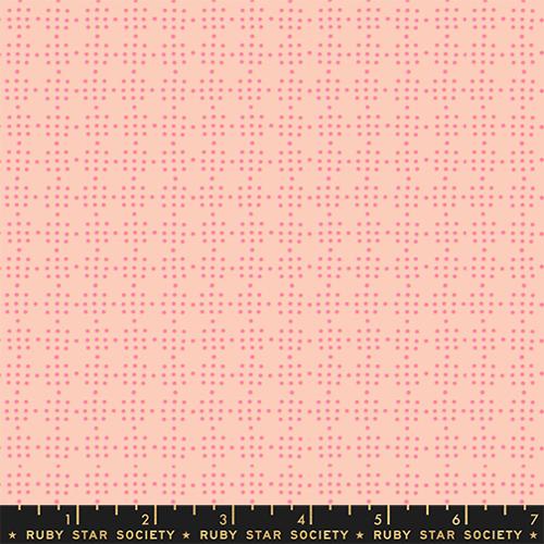 Moda Fabrics: Ruby Star Society Papercuts 2 Peg Board Dots Ditsy Peach 100% Cotton Woven- by the Half Yard