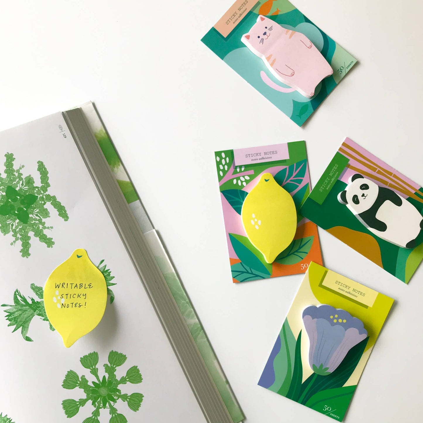 Stationary: First Bloom Die Cut Sticky Notes-1 pack