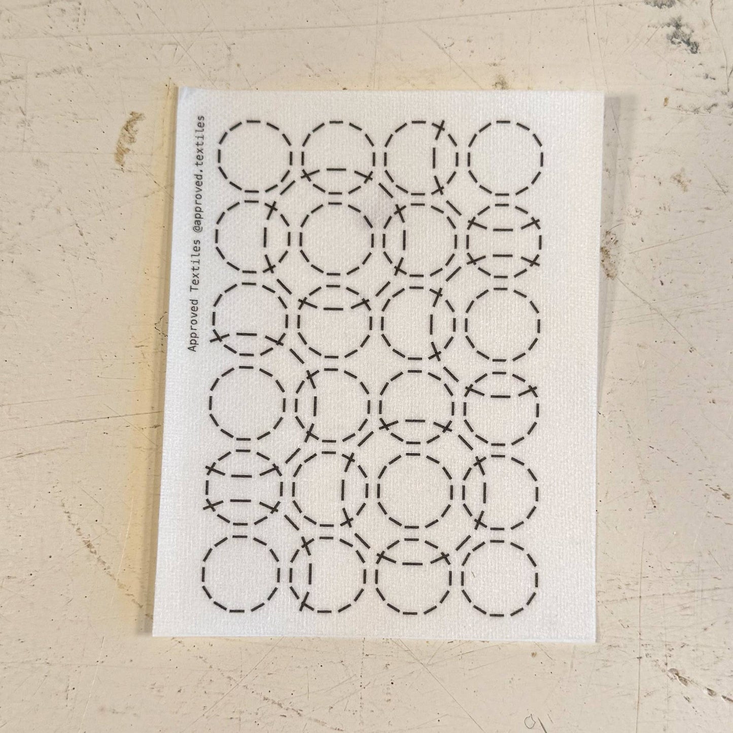 Sashiko and Visible Mending: Orbit - Minimal Mending + Embellishment Transfer ( 4 looks) -1 pack