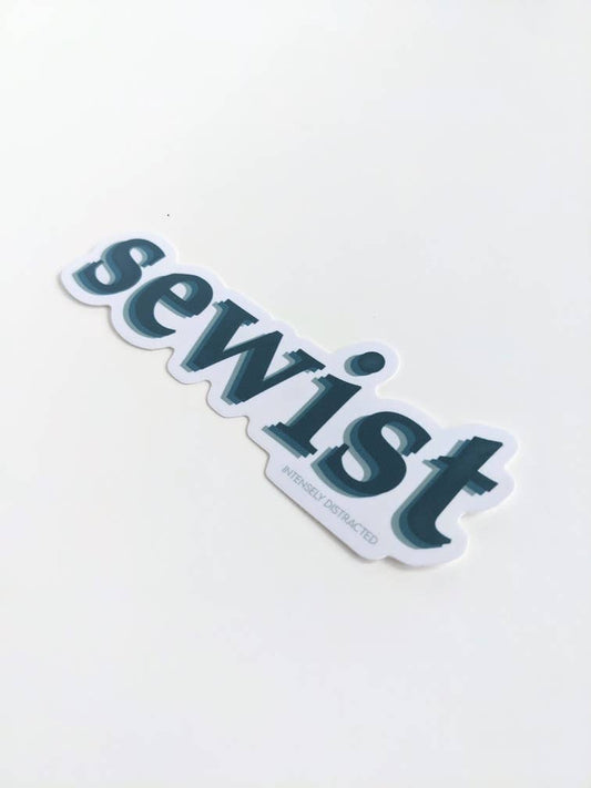 Stickers and Stationery: Sewist | Vinyl Sticker (5”x1inch 5/8th)