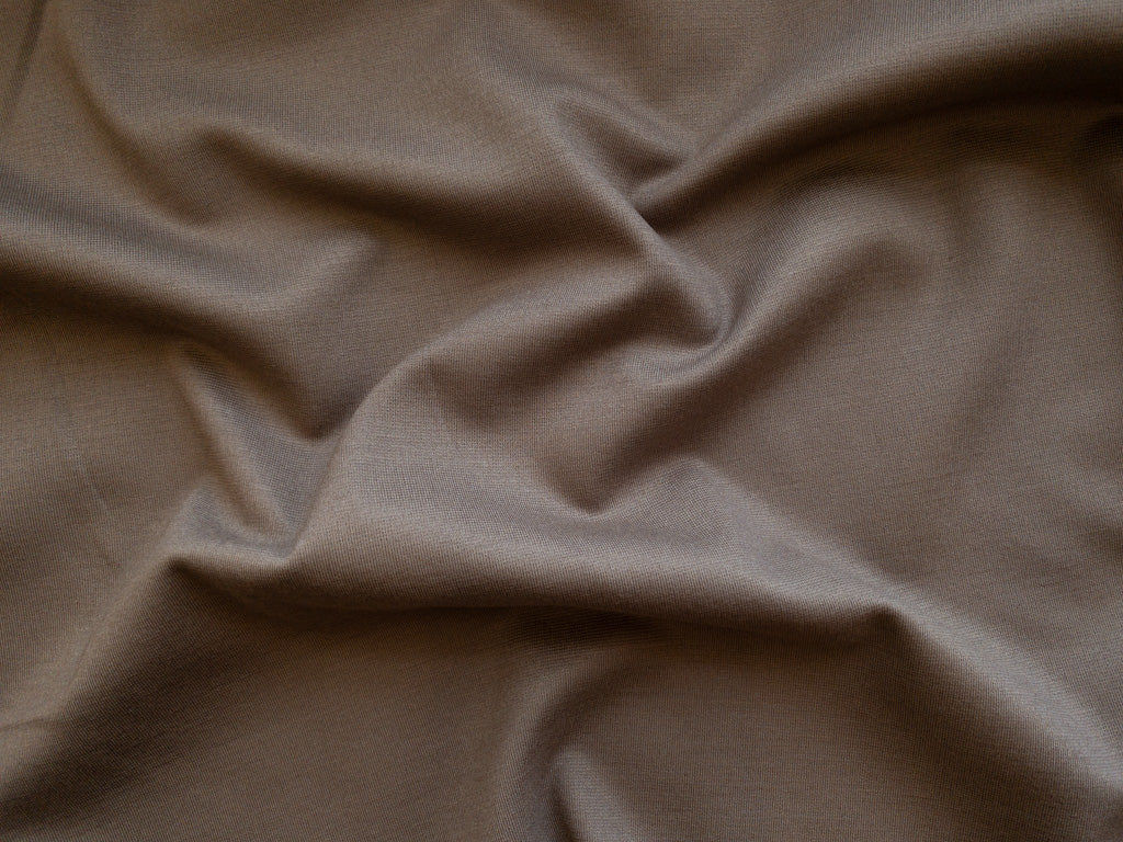 Premium Rayon Nylon Spandex Ponte Truffle Solid 330GSM- by the yard