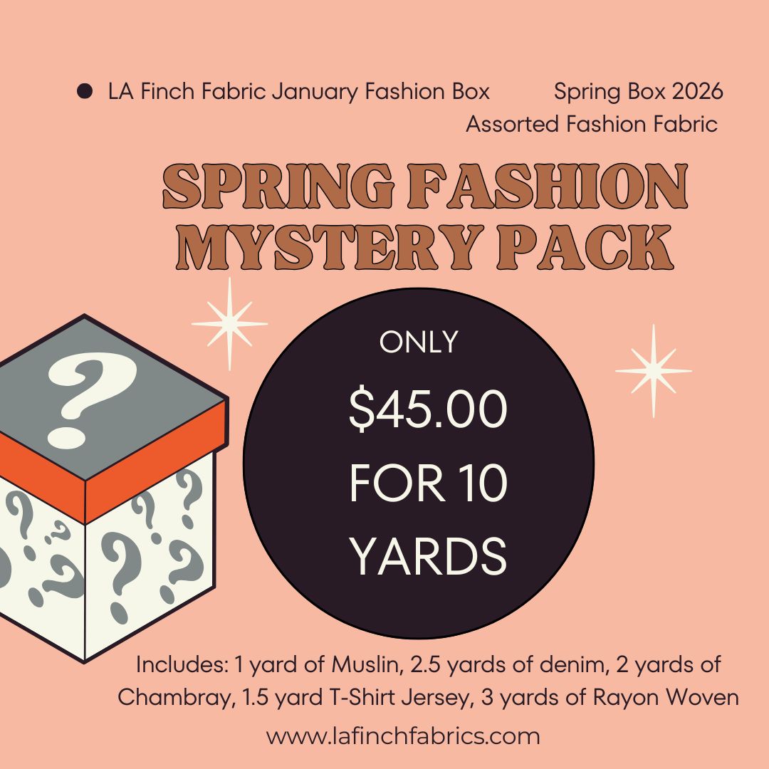 Mystery Pack: Spring Fashion Pack 10 yards of Apparel Fabrics- 1 pack
