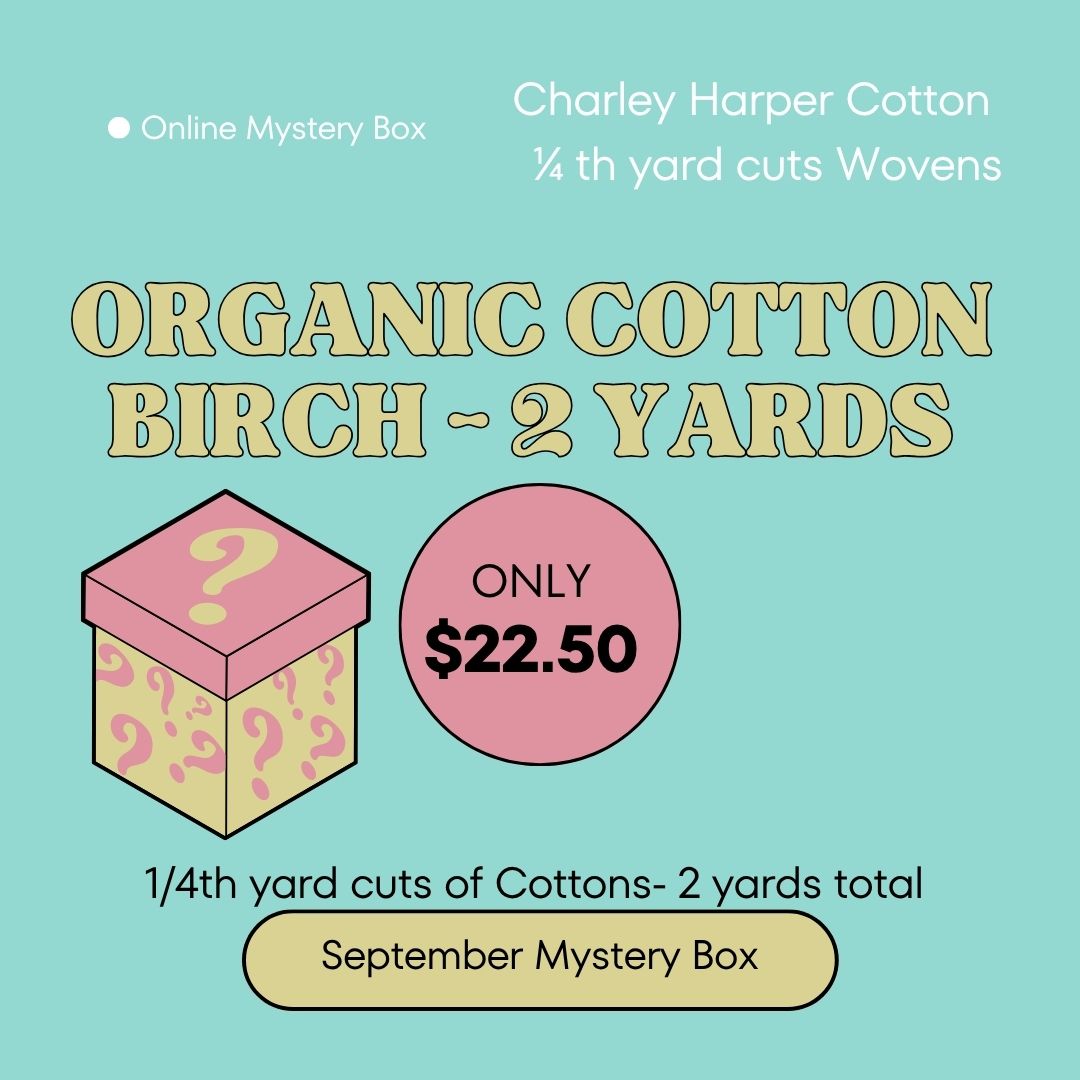 September Mystery Pack: 2 yards of Charley Harper Birch Fabrics Organic Cottons ( 8 looks)- 1 pack