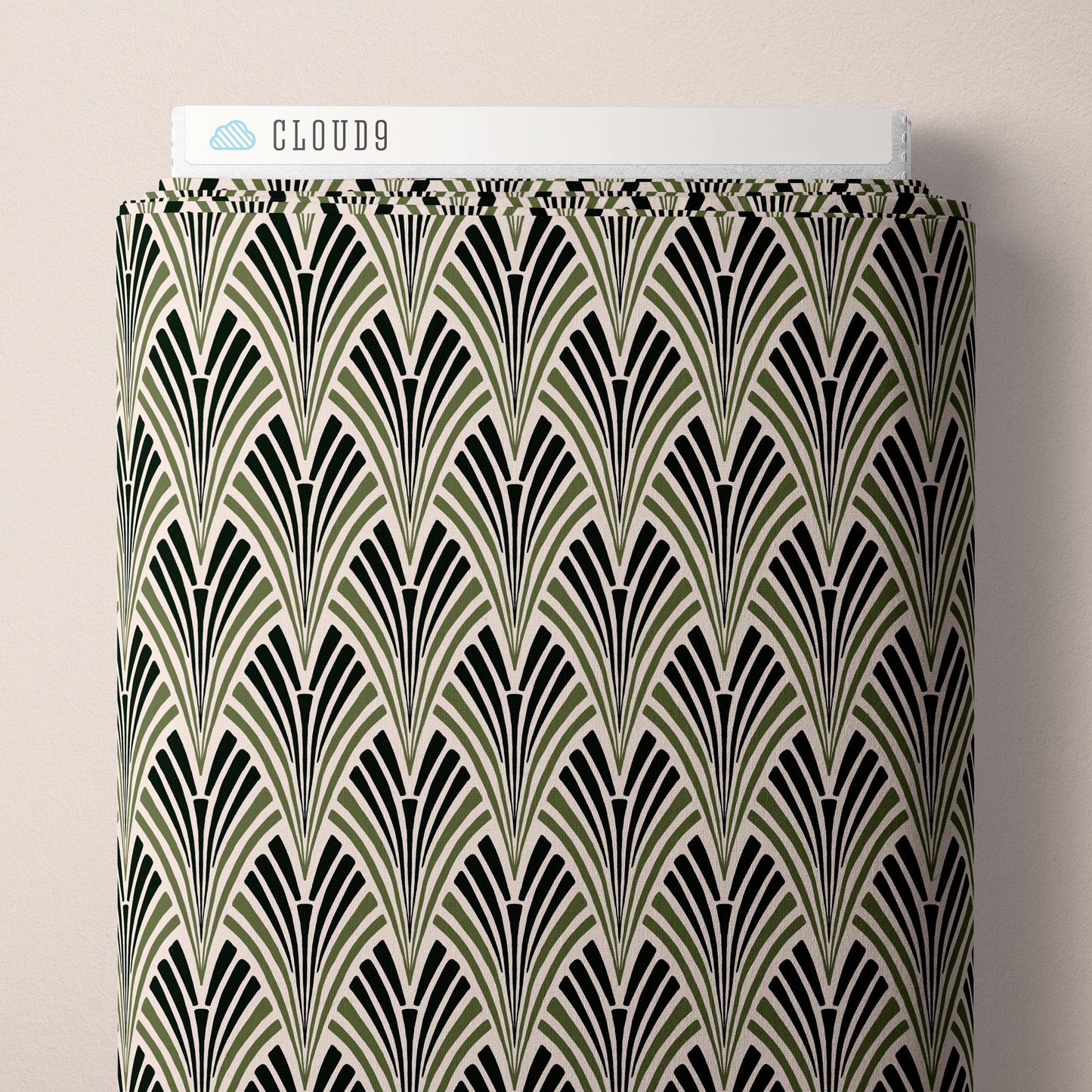 Cloud9 Fabrics: Marsh Havens Gordon Geometric Organic Cotton Woven- by the half yard