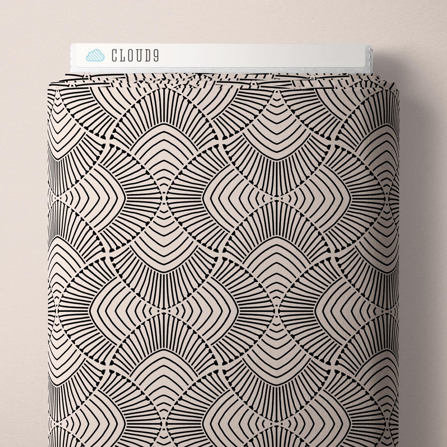 Cloud9 Fabrics: MODAL RAYON Marsh Havens Geometric Adrianus Challis Woven 3.9oz- by the Half Yard