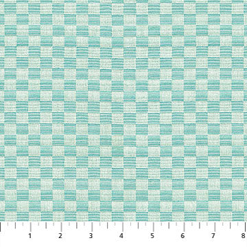 End of Bolt; 1-3/4th yard of Anna Maria Textiles Checkmates Yarn Dyed Cotton Gameboard in Nautical woven-remnant