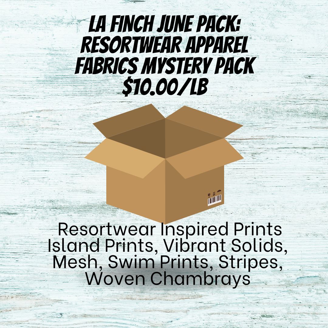 June Mystery Pack: 1 LB of Resortwear Apparel Fabrics Assorted - Mystery Pack