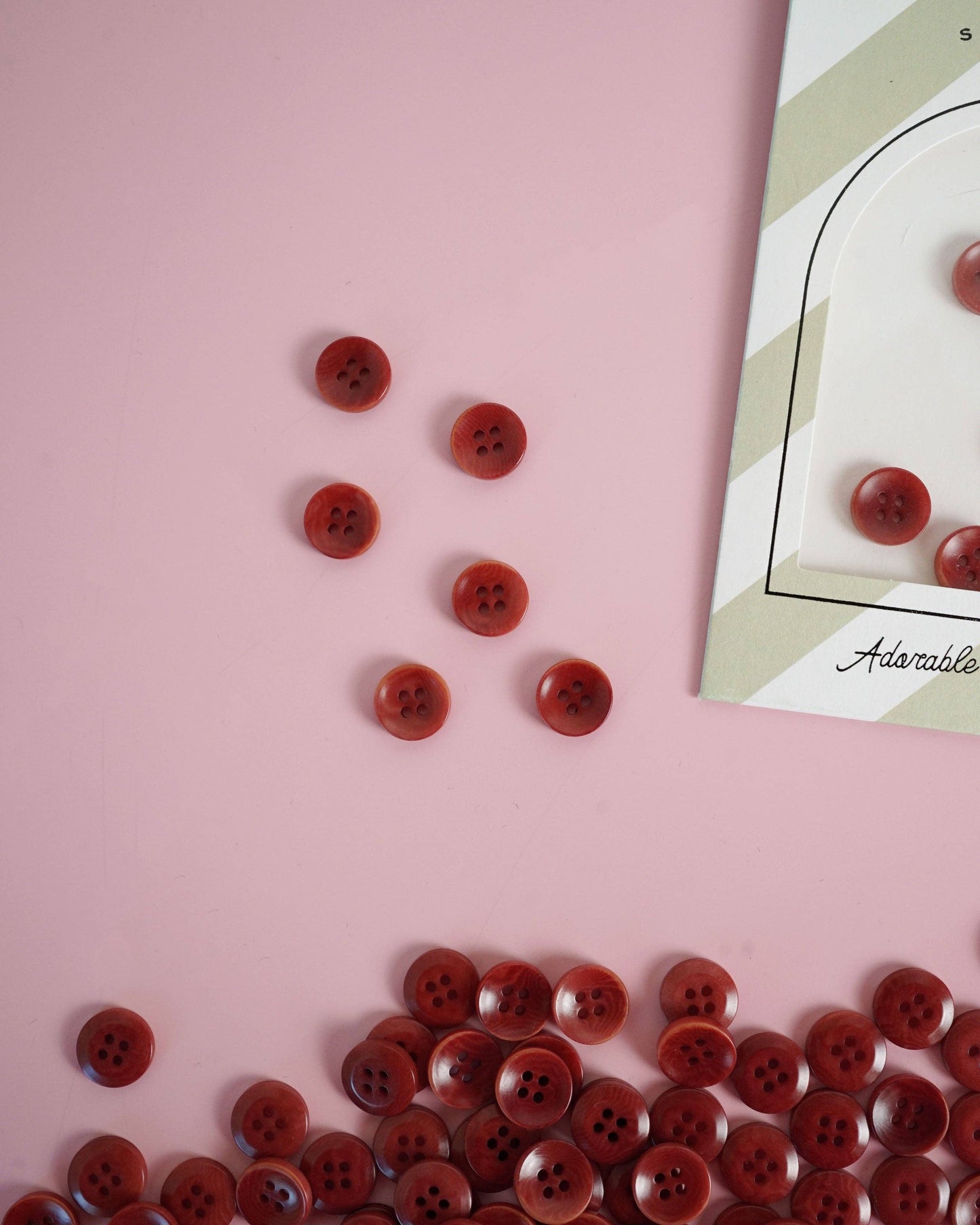 Sewing Notions: Amber 1/2" Corozo Nut Buttons: Set of 8 in pack by Matchy Matchy Sewing Club : Buttons