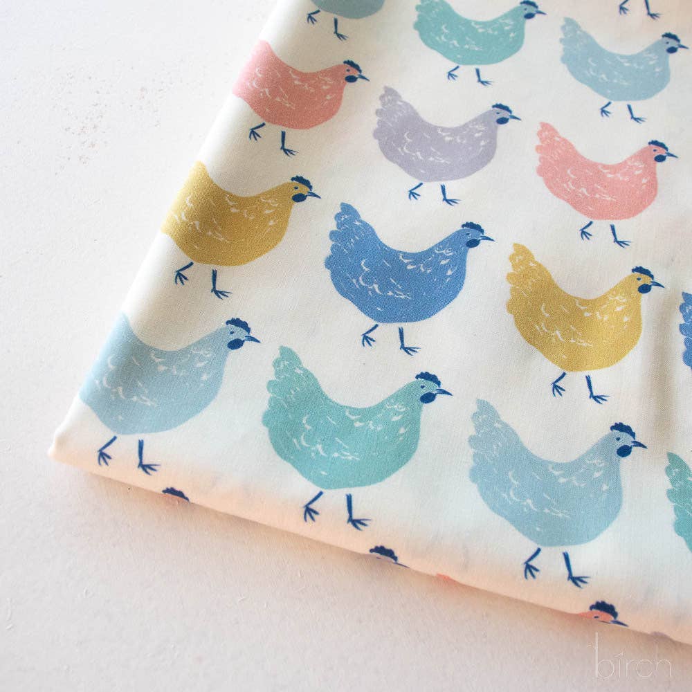 Birch Fabrics: Organic Cotton Roost Homestead Poplin 115GSM Woven-by the Half Yard