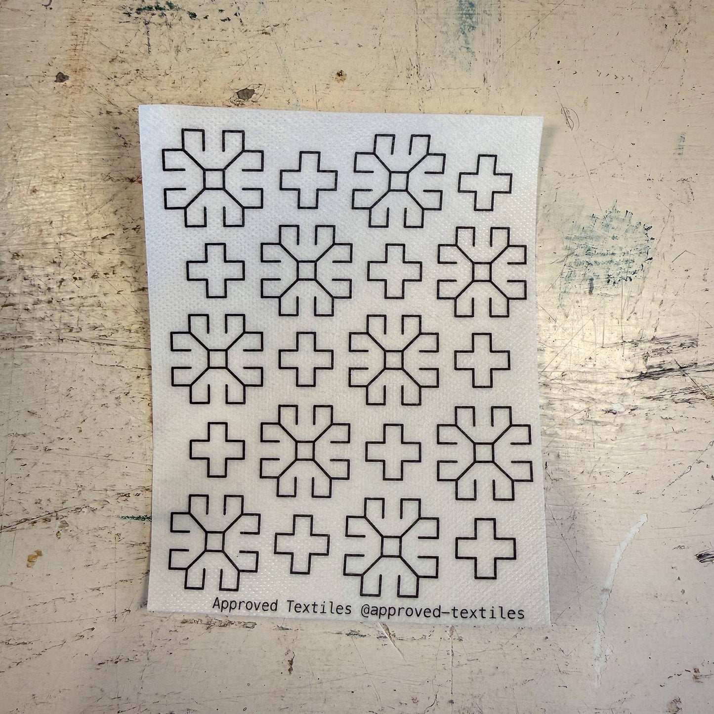 Sashiko and Visible Mending: Hana Fukin Flowers Mending + Embellishment Transfer ( 4 looks)- 1 pack