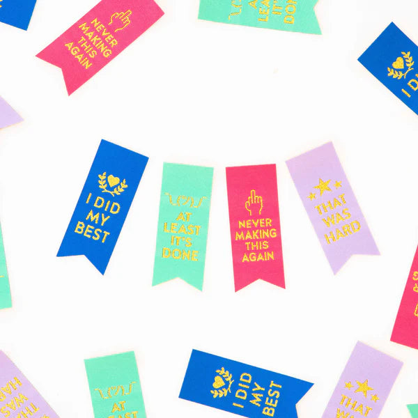 Notion: Sarah Hearts Woven Labels Award Ribbon Multipack - 1 pack