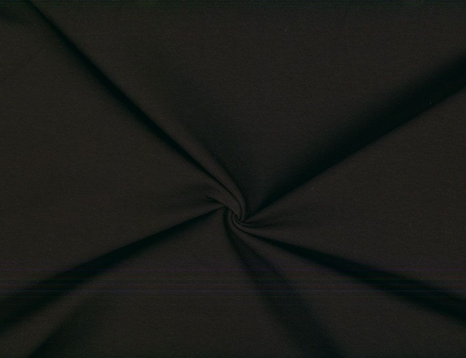 Bamboo Cotton OEKO TEX Stretch Fleece Black Knit 320GSM- by the yard