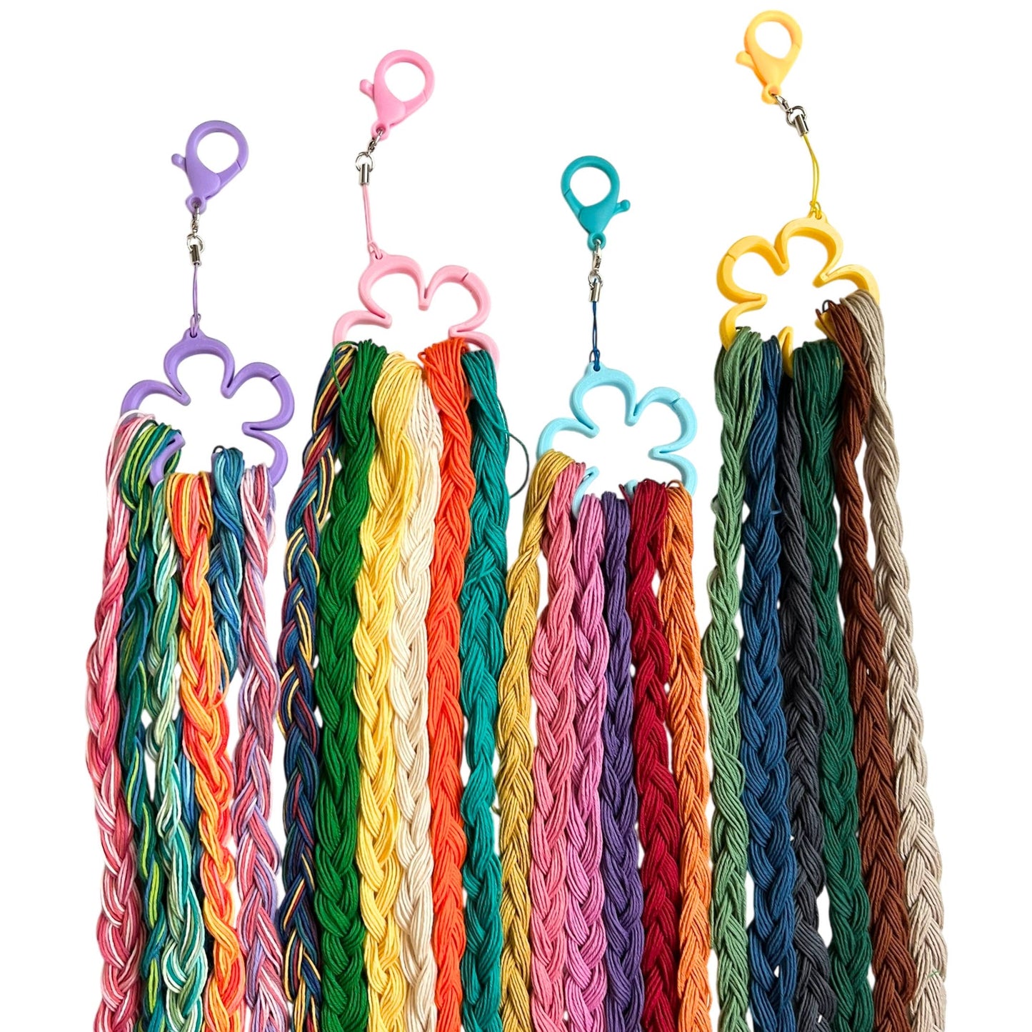 Sashiko/ Visible Mending Collection: Flower Thread Organizer: Purple