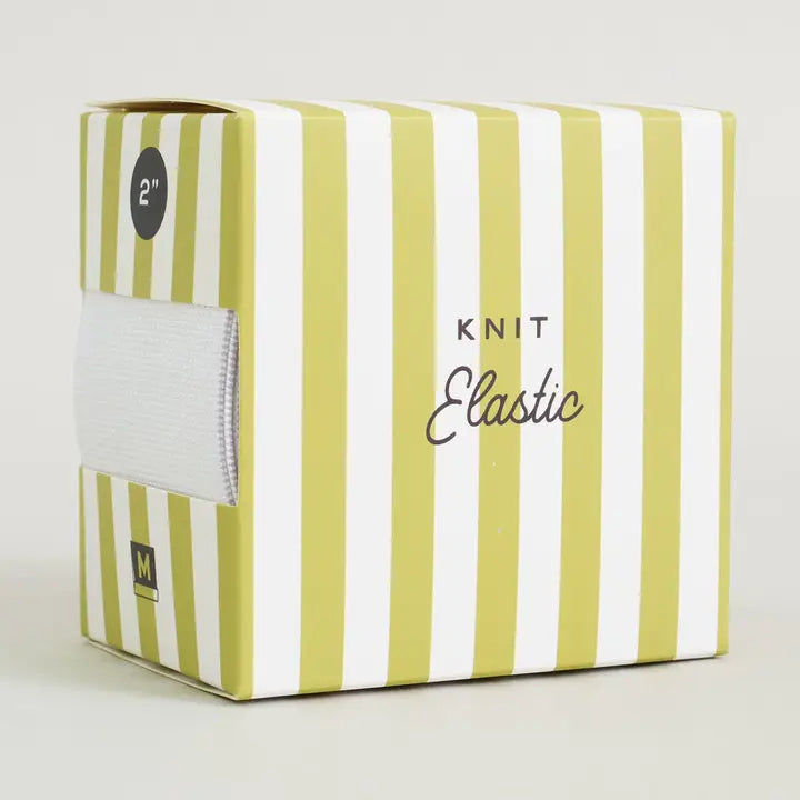 Web Only Sewing Supplies: Matchy Matchy 2 Inch Knit White Elastic- 2.5 yard precut- 1 pack