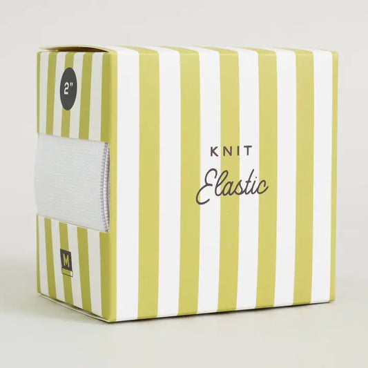 Web Only Sewing Supplies: Matchy Matchy 2 Inch Knit White Elastic- 2.5 yard precut- 1 pack