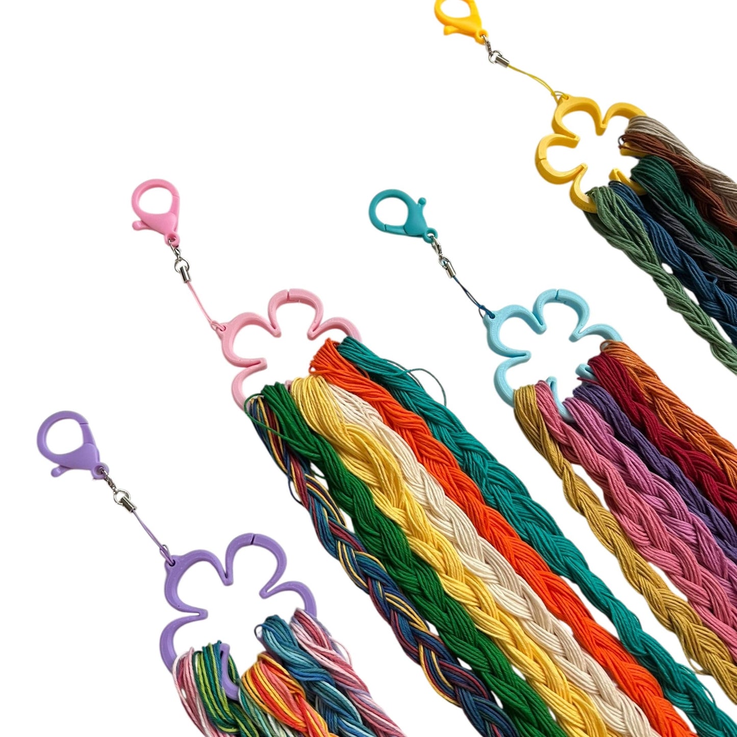 Sashiko/Visible Mending Collection: Flower Thread Organizer: Blue