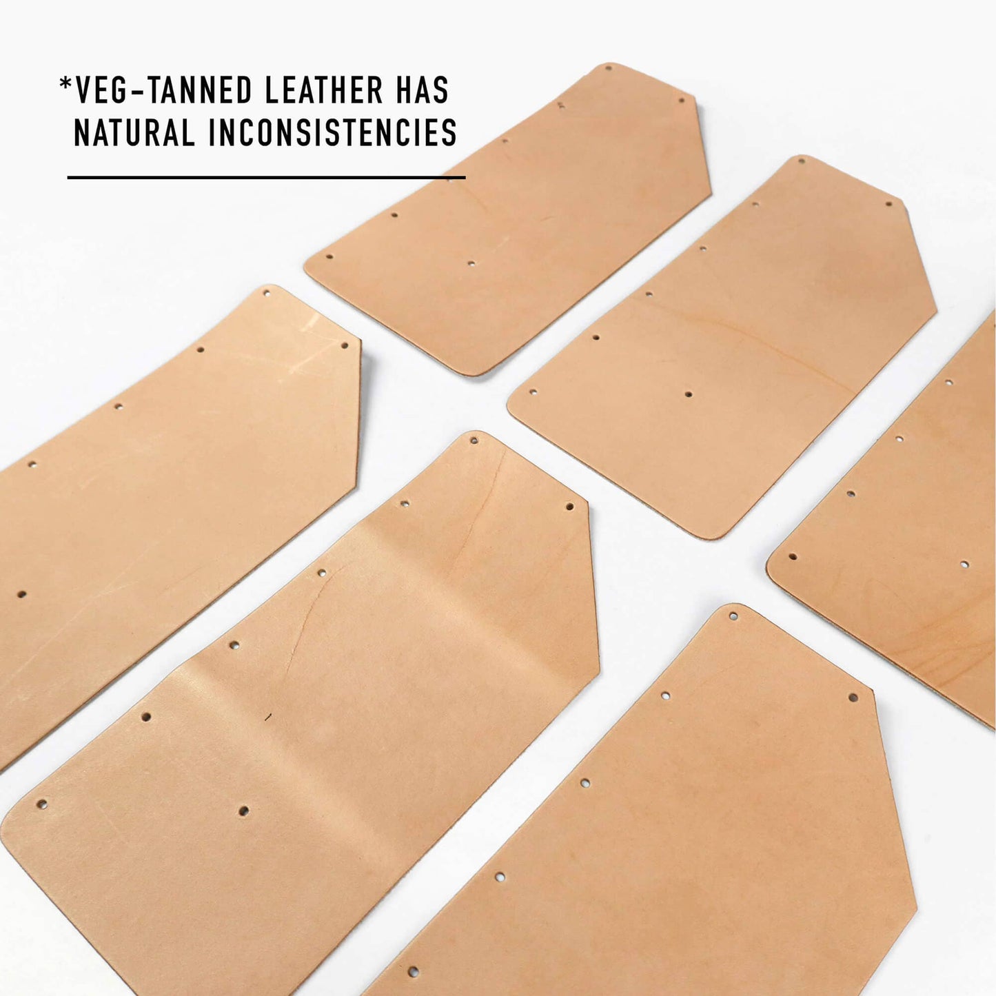 Sewing Kit: DIY Vegetable-Tanned Leather Card Holder Kit by Klum House : Tan - 1 pack