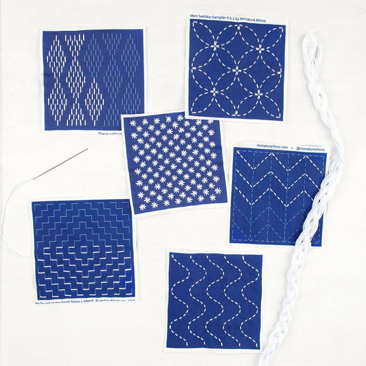 Sashiko and Mending Supplies: Sashiko Mini Sampler Kit 2 - 1 pack