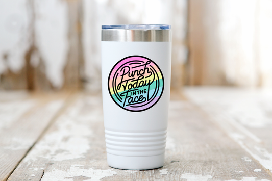 Stickers and Stationary: Punch Today in the Face Sticker -(3”x3”)