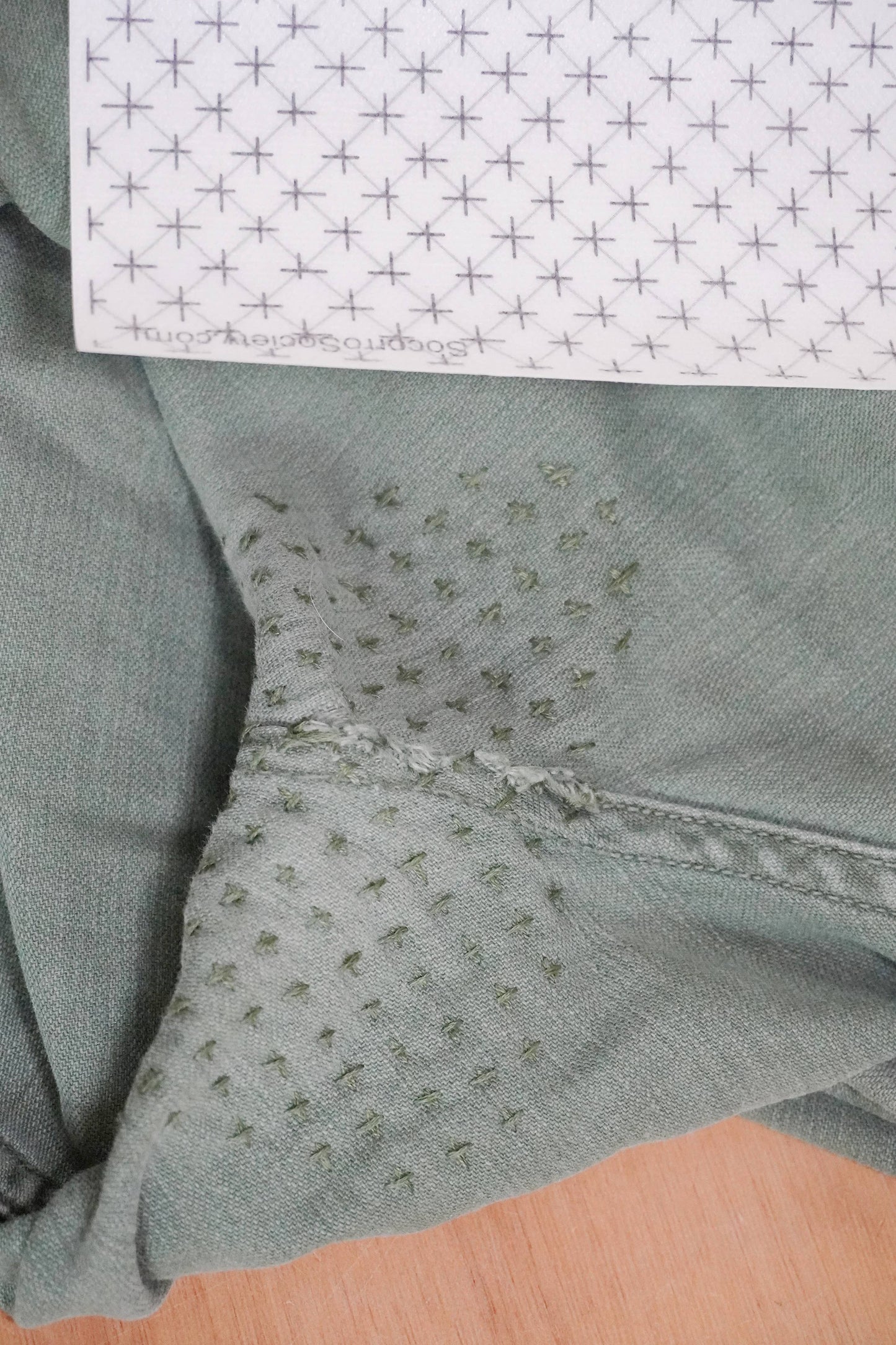 Sashiko Collection: Sashiko Inspired Mending Stick and Stitch Patterns- Vol 2- 1 pack of adhesive sheets (4)