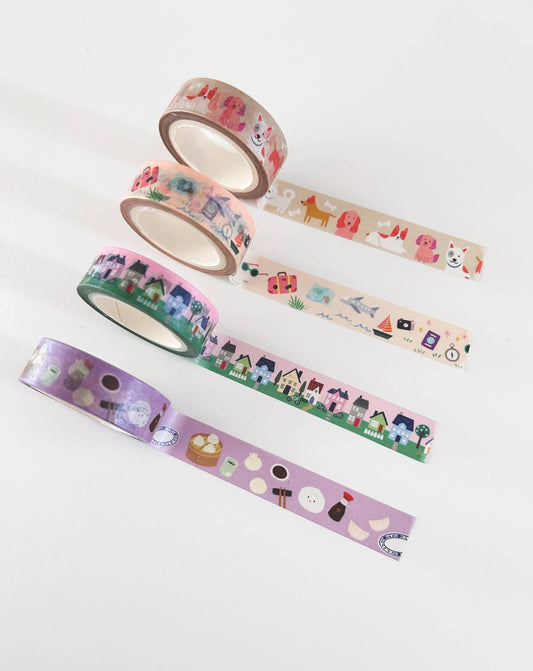 Stickers & Stationery: Little Paws Washi Tape- 10 meters/ 15mm per roll