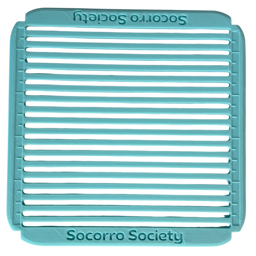 Sashiko Collection: Sashiko Grid Stencil: Blue- 1 pack