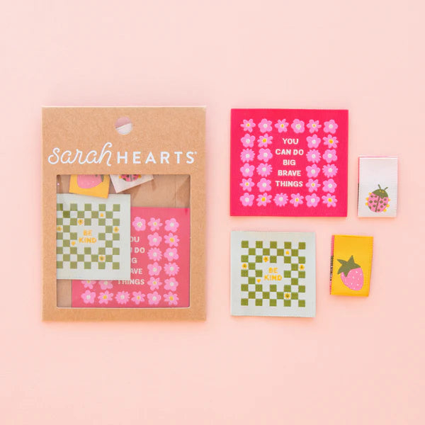 Notions: Sarah Hearts Woven- Joyful June Multipack- 1 Pack