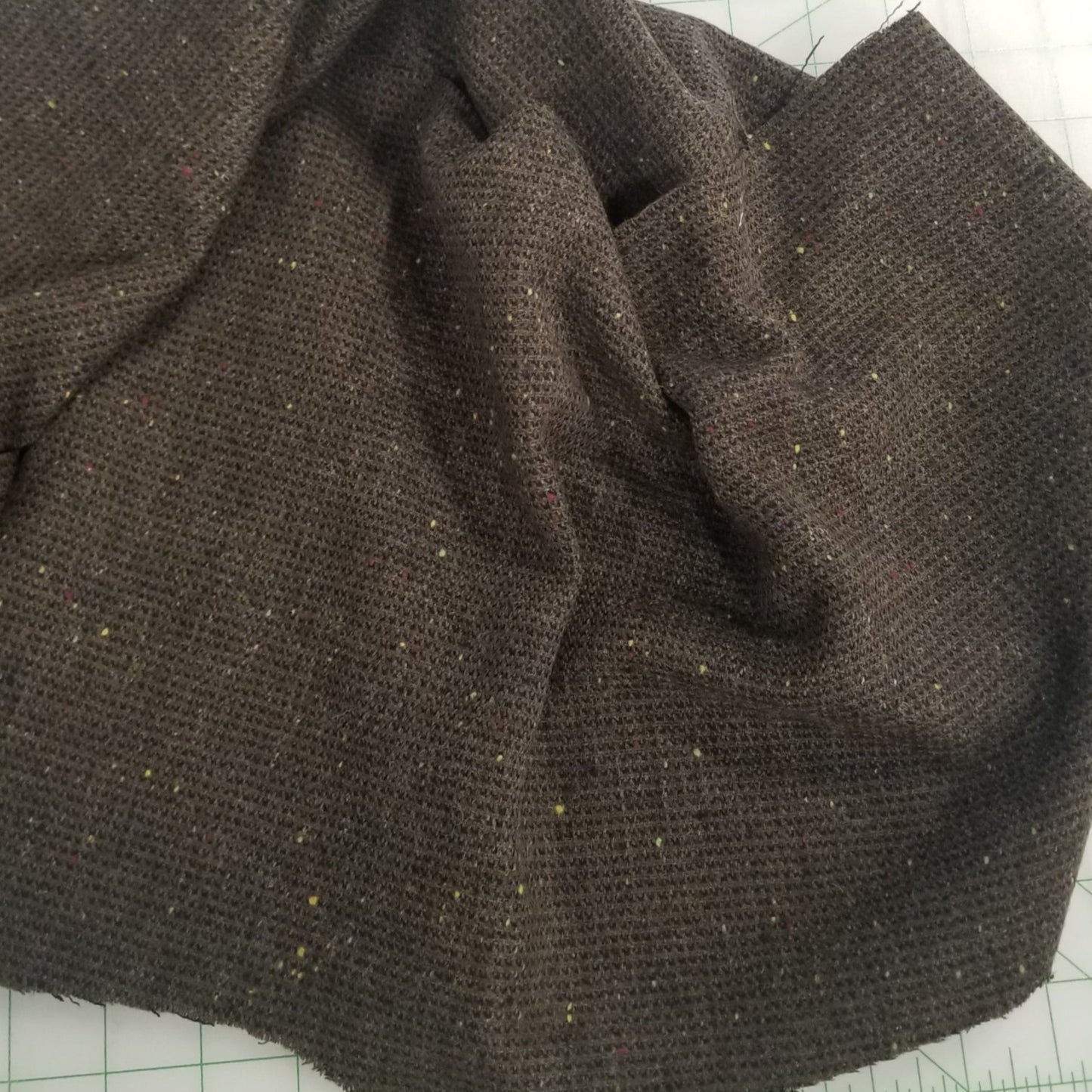 Japan Wool Blend Speckled Confetti 8oz Lightweight Coating Woven-by the yard