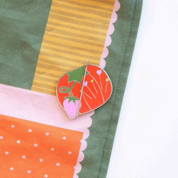 Notions: Tomato Pin Cushion Magnetic Needle Minder - 1 Magnetic Needle Holder