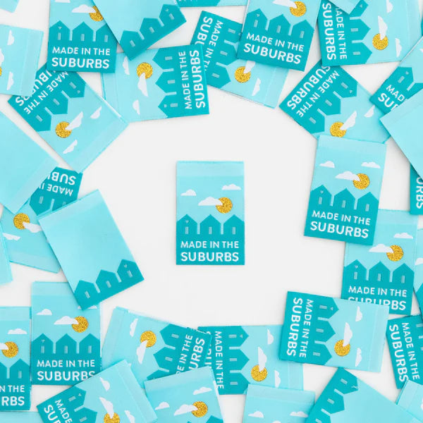 Notions: Sarah Hearts "Made in the Suburbs" Woven Labels - 1 Pack