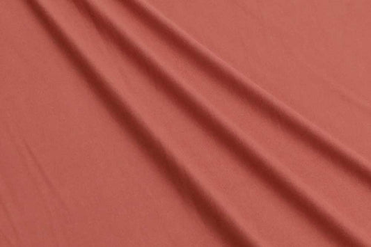 LA Finch 5 yard precuts: 5 yards of Double Brushed Poly Spandex Terracotta Knit Solid 180GSM