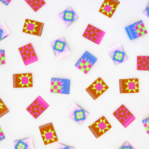 Notions: Sarah Hearts Woven Then Came June Quilt Block Labels - 1 Pack