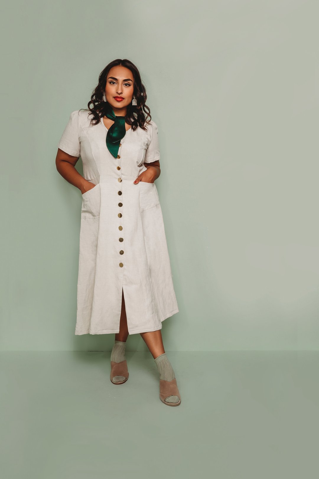 Garment Making Patterns: The Hughes Dress by Friday Pattern Co.- Printed Pattern