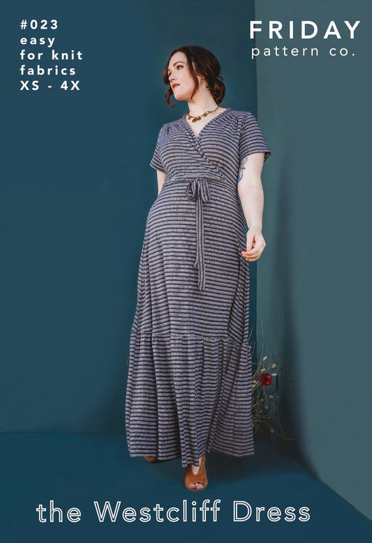 Garment Making Patterns: Westcliff Dress by Friday Pattern Co.- Printed Pattern