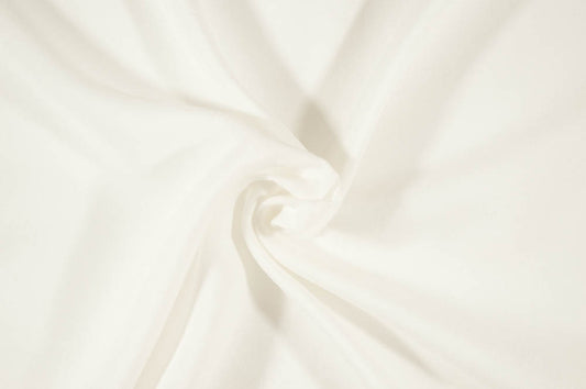 Fashion White Rayon Challis Solid Woven-Sold by the yard