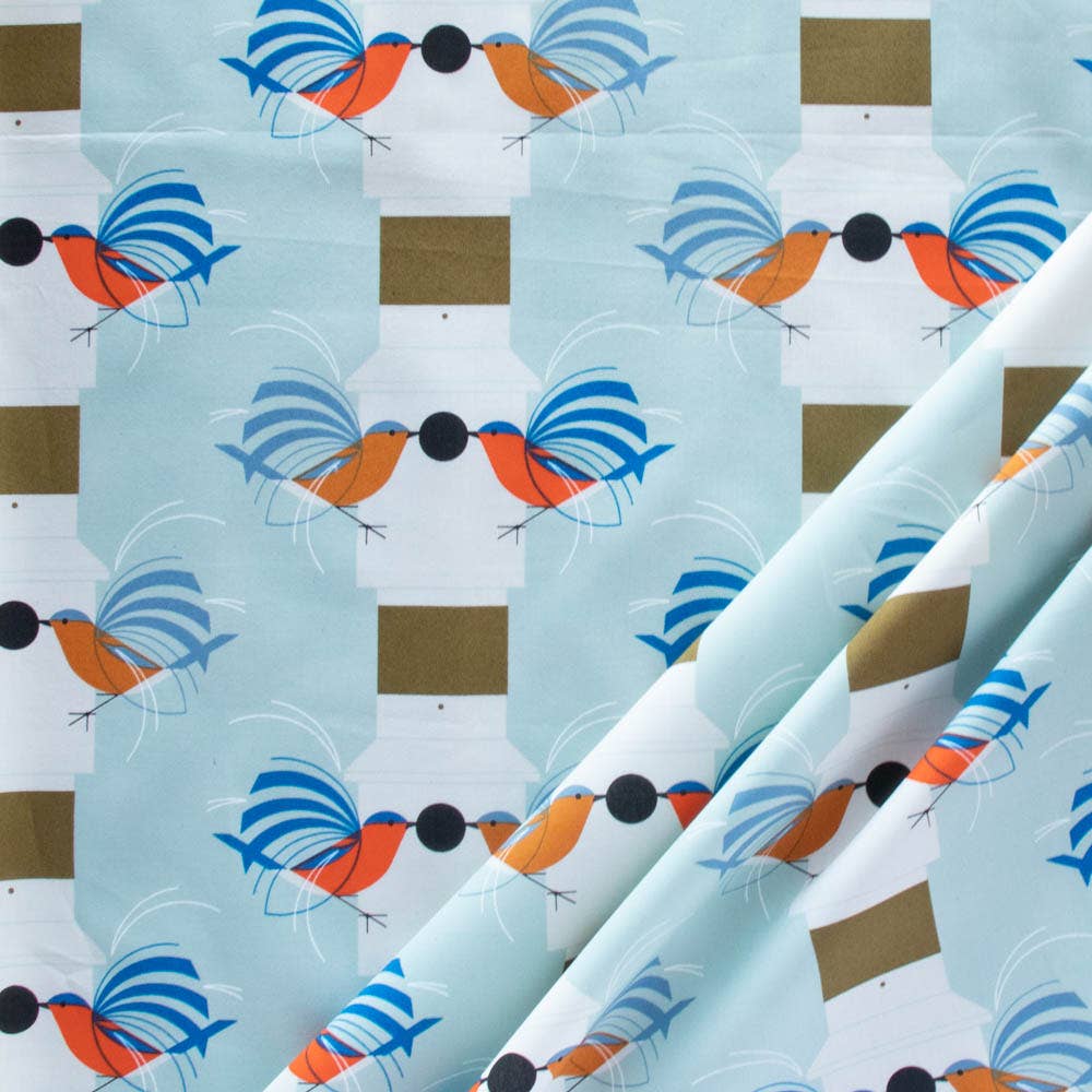 Organic Premium Homecoming Poplin 115GSM Charley Harper for Birch Fabrics- by the half yard