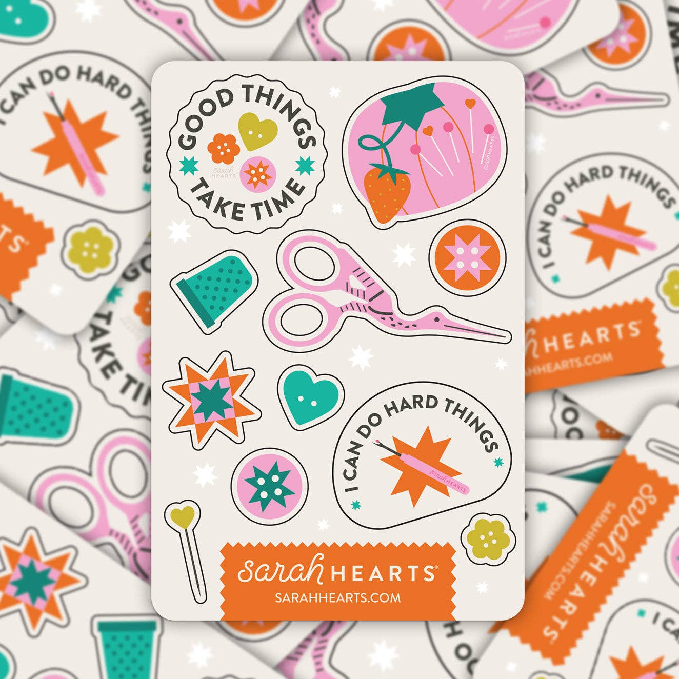 Stickers and Stationery : Sarah Hearts Favorite Notions Sticker Sheet-1 pack