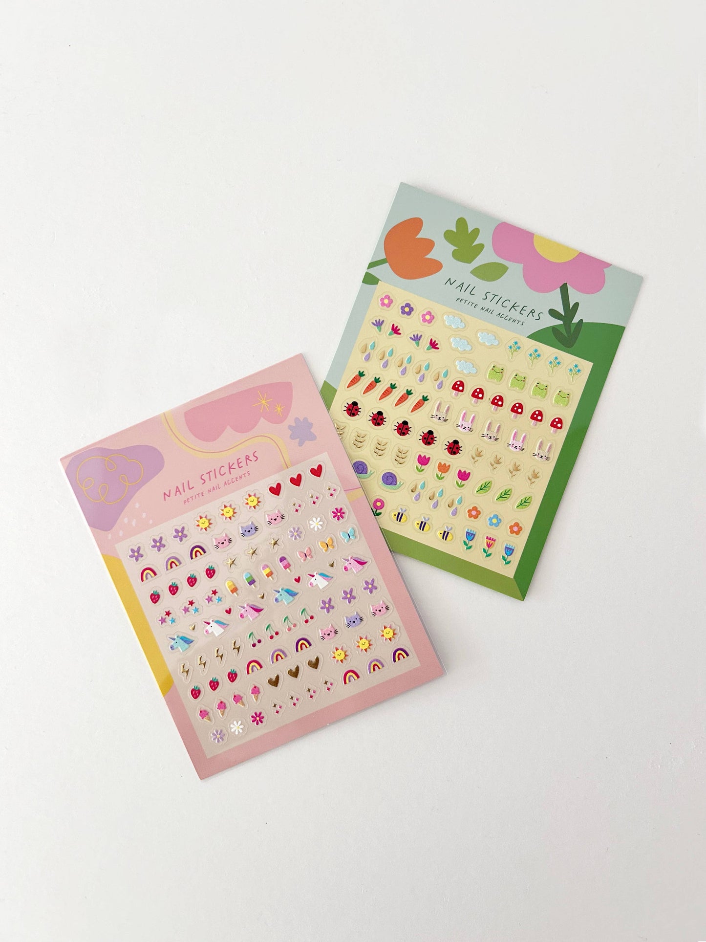 Stickers & Stationary: Garden Charms Nail Stickers- 1 Sheet 3.4”x4.5”