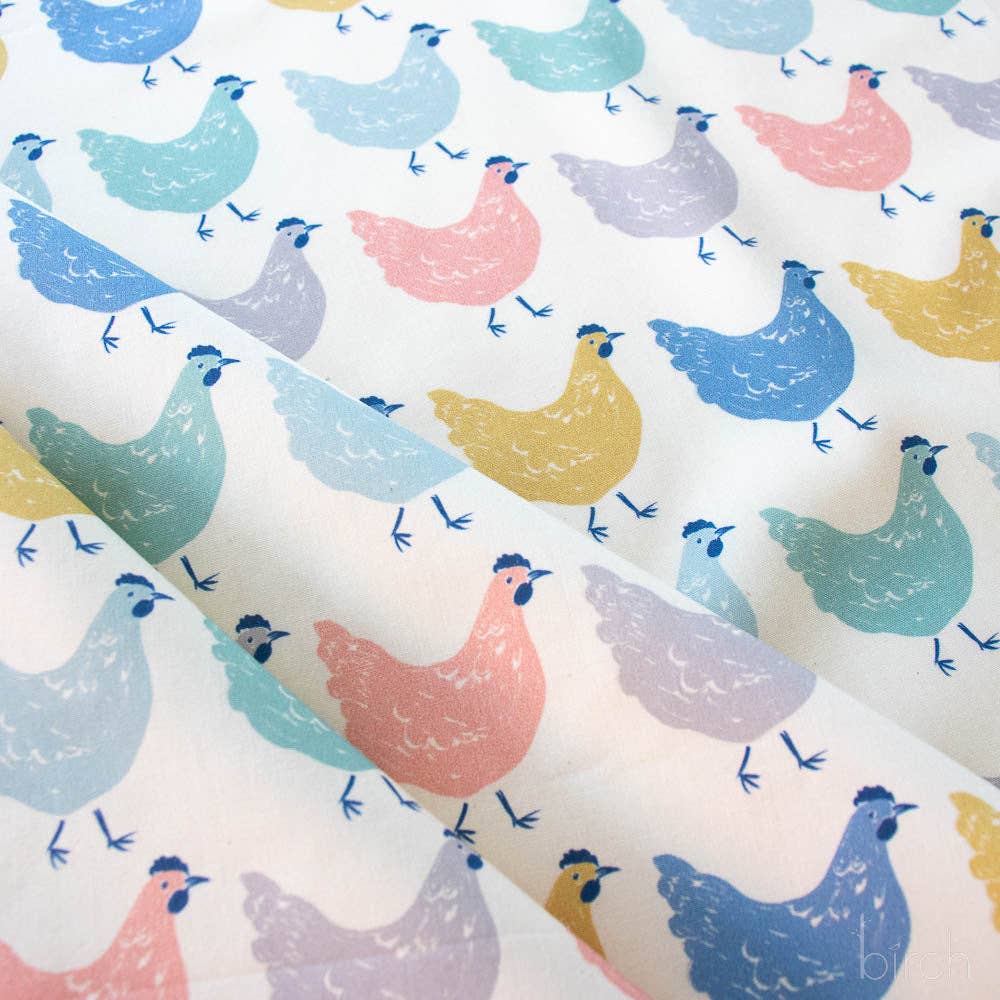 Birch Fabrics: Organic Cotton Roost Homestead Poplin 115GSM Woven-by the Half Yard