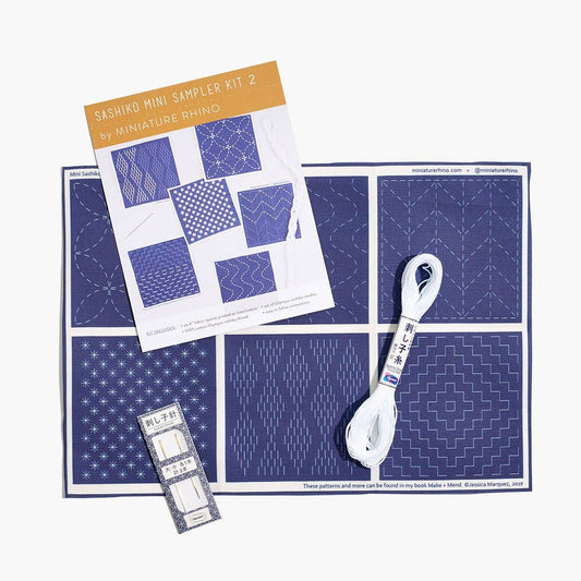 Sashiko and Mending Supplies: Sashiko Mini Sampler Kit 2 - 1 pack