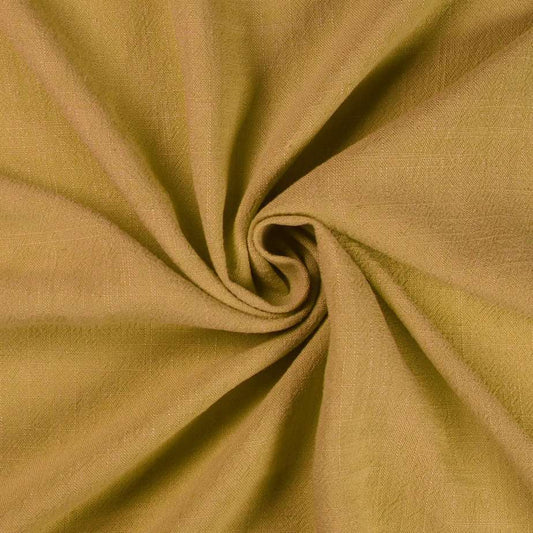 Fashion Mustard Silky Noil Rayon Linen Solid Woven 6.78oz- by the yard