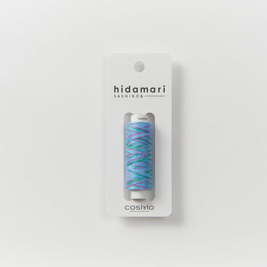 Sashiko and Visible Mending Supplies: COSMO Hidamari Sashiko Variegated Cotton Thread Purple / Blue / Teal (305)