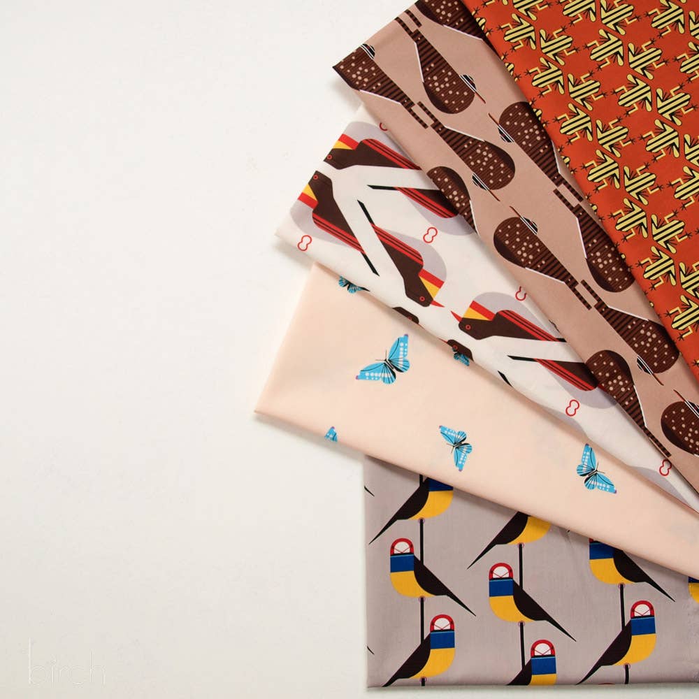 End of Bolt: 1.5 yards of Organic Premium Cotton Yellow Frog Dart Shirting Poplin 115gsm by Birch Fabrics-remnant