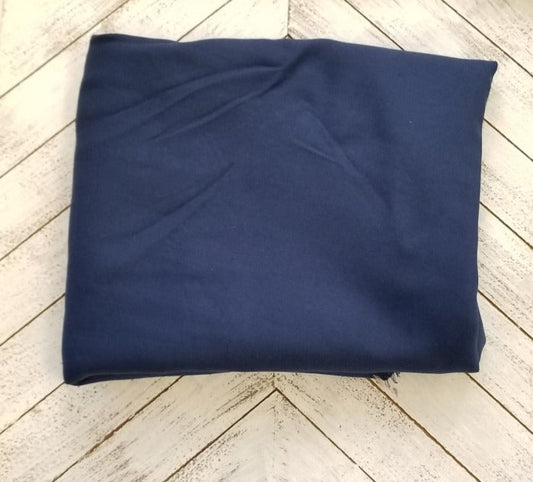End of Bolt: 5-3/8th Yards of Famous Maker Rayon Twill Indigo Blue Woven-remnant