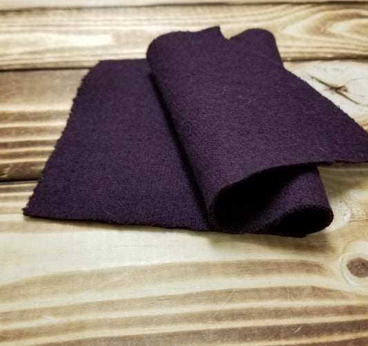 Designer Deadstock 90% Wool Blend Double Weave Coating Two Tone Cranberry Purple KNIT 14 oz -Sold by the yard
